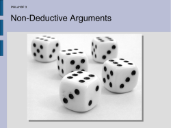 Non-Deductive Arguments