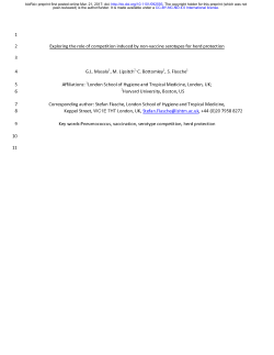 1 Exploring the role of competition induced by non-vaccine