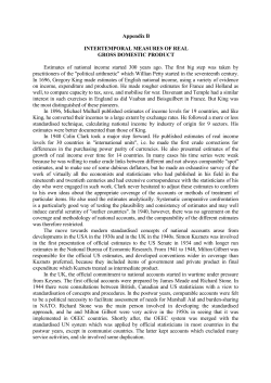 Appendix B INTERTEMPORAL MEASURES OF REAL GROSS
