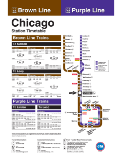Station Timetable - Chicago Transit Authority