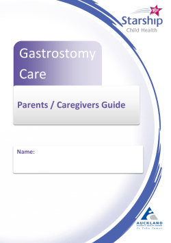 Gastrostomy Care