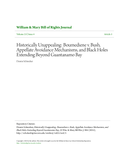 Historically Unappealing: Boumediene v. Bush, Appellate