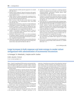 Large increases in both response and state entropy to awake values