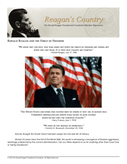 to read more... - Reagan Foundation