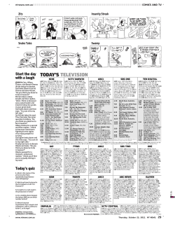 Start the day with a laugh Today`s quiz