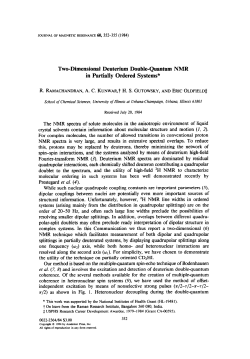 Two-Dimensional Deuterium Double