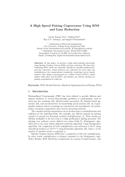 A High Speed Pairing Coprocessor Using RNS and Lazy Reduction