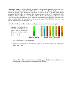 Buy Cheap Game (2 players): Shuffle one deck of Fraction Bars