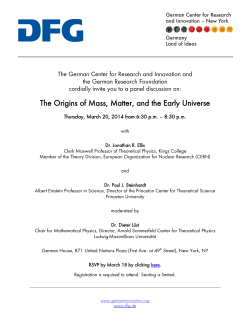 The Origins of Mass, Matter, and the Early Universe