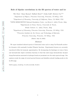 Role of dipolar correlations in the IR spectra of water and ice