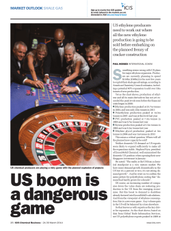 US boom is a dangerous game