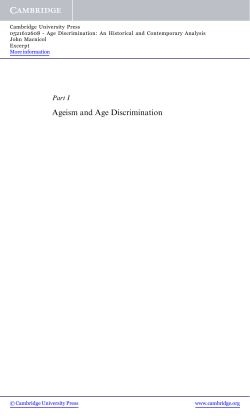 Ageism and Age Discrimination - Beck-Shop