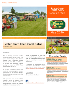 ROMULUS FARMERS MARKET Issue #1 Market