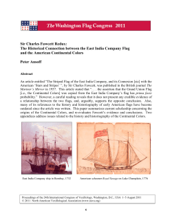 Sir Charles Fawcett Redux: The Historical Connection