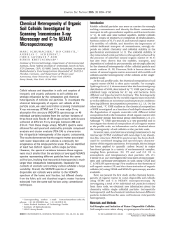 Chemical Heterogeneity of Organic Soil Colloids Investigated by