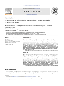 Clark&ndash;Ocone type formula for non-semimartingales with finite