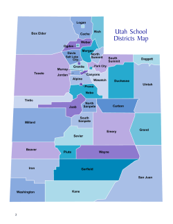 Utah School Districts Map