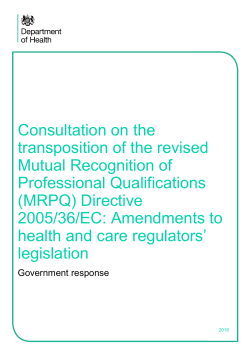 MRPQ in Healthcare