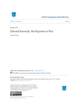 Edward Kennedy: the Reporter at War