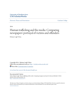 Human trafficking and the media: Comparing newspapers` portrayal
