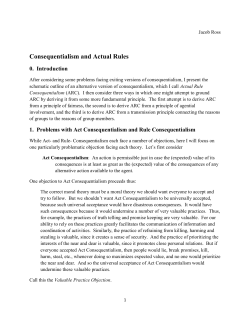 Consequentialism and Actual Rules