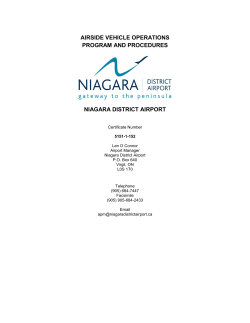 AVOP Manual - Niagara District Airport