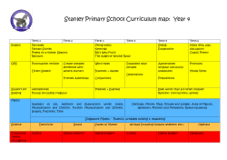 Stanley Primary School Curriculum map: Year 4