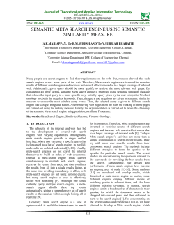 semantic meta search engine using semantic similarity measure