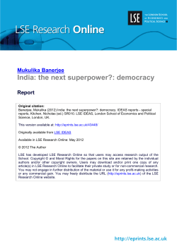 India: the next superpower?: democracy