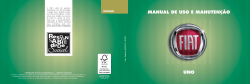 manual de uso e manuten&ccedil;&atilde;o uno
