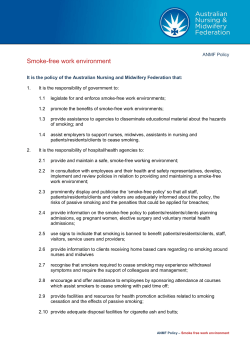 Smoke-free work environment