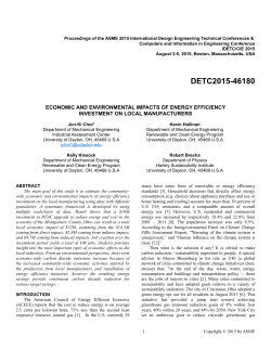 Economic And Environmental Impacts Of Energy Efficiency
