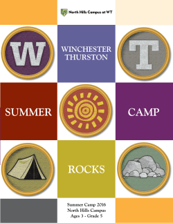 Summer Camp 2016 North Hills Campus Ages 3