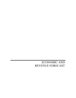 economic and revenue forecast