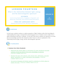 Lesson 14 - Center on Standards and Assessment Implementation
