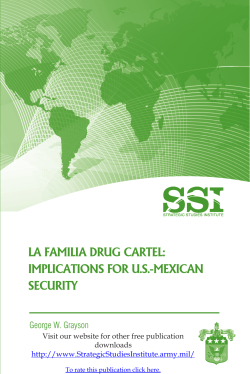 La Familia Drug Cartel: Implications for U.S.