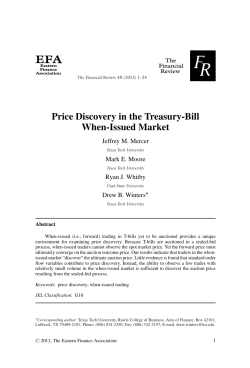Price Discovery in the Treasury-Bill When