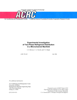 Experimental Investigation of Two-Phase