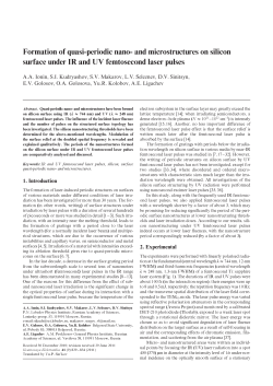 Formation of quasi-periodic nano- and microstructures on silicon