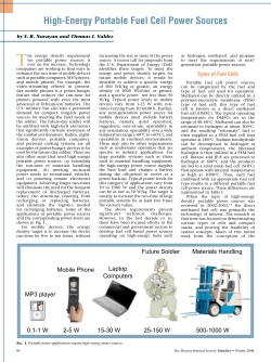 High-Energy Portable Fuel Cell Power Sources