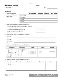 Number Sense - mmelapierre