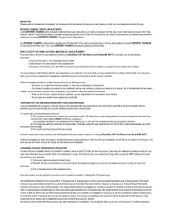 IMPORTANT Please examine this statement