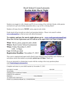 Roch School Council presents Rochin Kids Movie Night