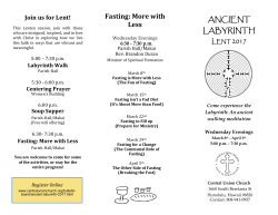 Fasting: More with Less anCient LaByRinth