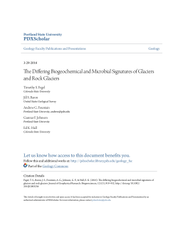 The Differing Biogeochemical and Microbial