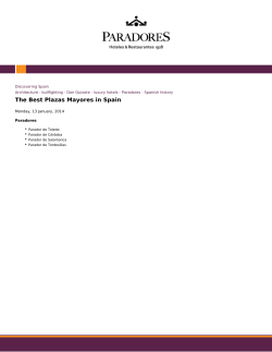 Paradores de Turismo - The Best Plazas Mayores in Spain