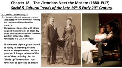 Ch. 18 Gilded Age Social Trends HW