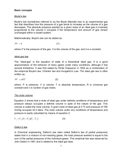 Basic concepts Boyle`s law Boyle`s law (sometimes referred to as the