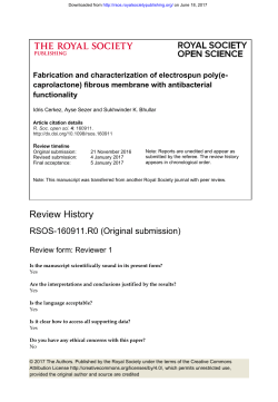 Review History - Royal Society Open Science