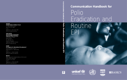 Communication Handbook for Polio Eradication and Routine EPI
